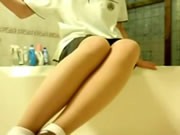 台灣美少女在公廁裡發騷